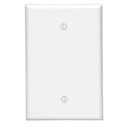 White 1 Gang Thermoset Plastic Blank Wall Plate